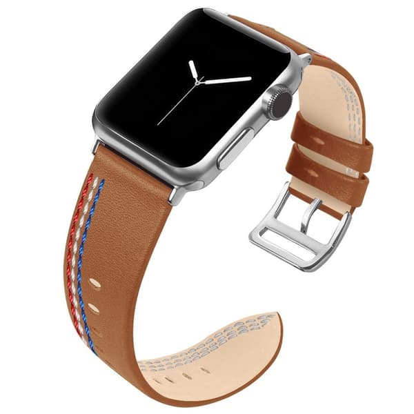 Apple Watch Series 4 40mm ægte læder Urrem - Brun Brown