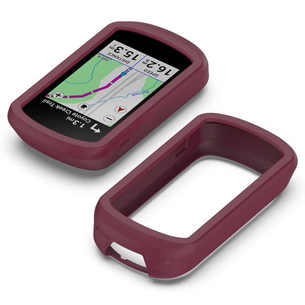 Garmin Edge Explore 2 silikonöverdrag - Vinröd Röd