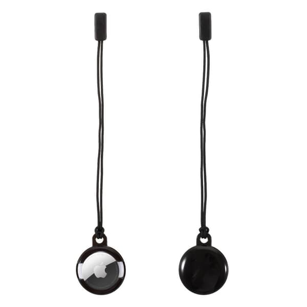 AirTags TPU-kansi avaimenperällä - Musta Black
