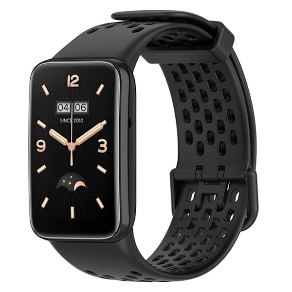 Xiaomi Mi Band 7 Pro silikoninen ranneke - Musta Black