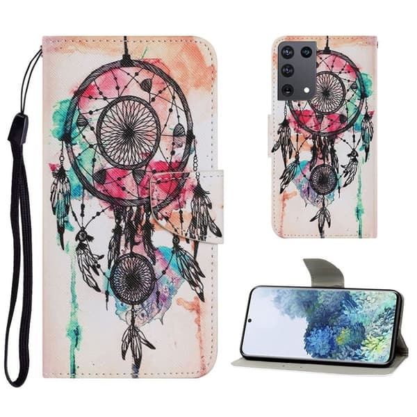 Wonderland Samsung Galaxy S21 Ultra Flip etui - Drømmefanger Multicolor