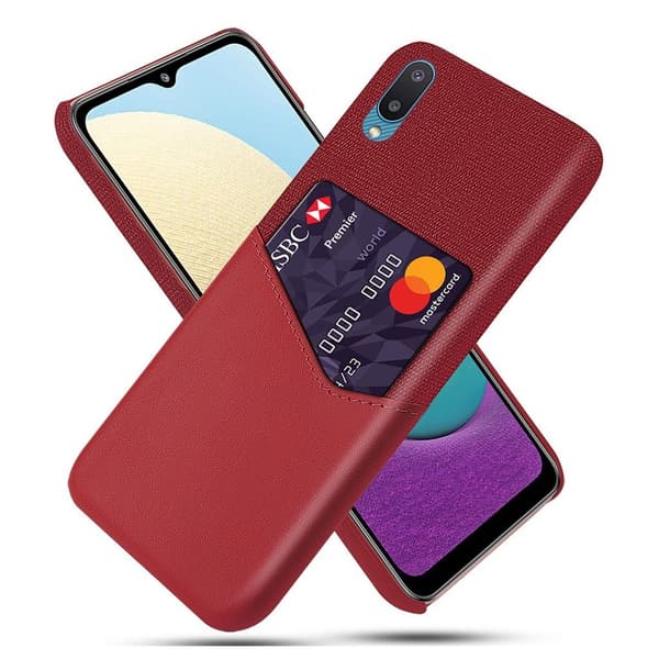 Bofink Samsung Galaxy M02 / A02 Kortcover - Rød Red