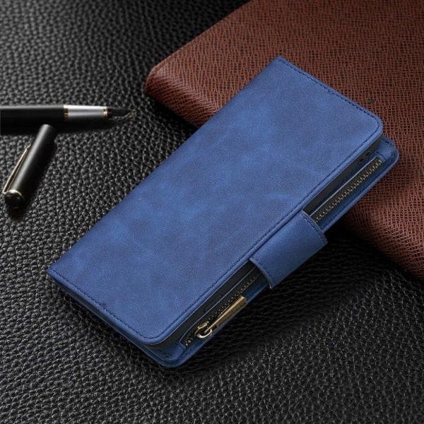 Premium Wallet Samsung Galaxy A12 5g Flip Etui - Blå Blue