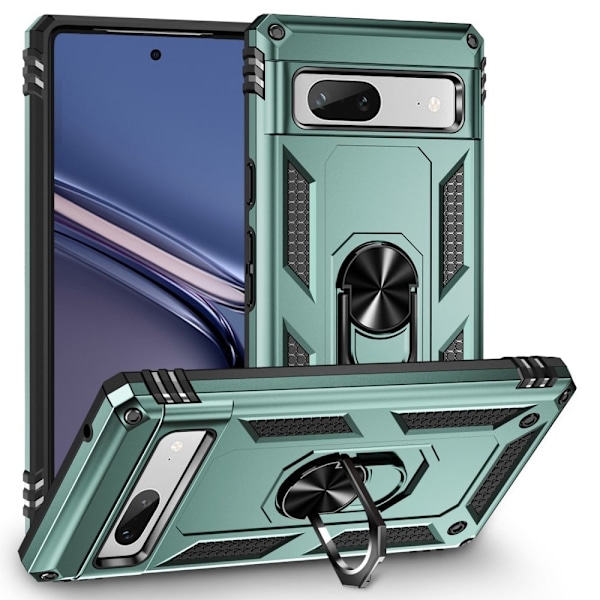 Bofink Combat Google Pixel 7a Suojakotelo - Mustanvihreä Green