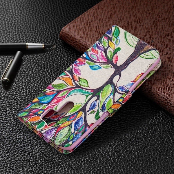 Wonderland Xiaomi Redmi 9 Läppäkotelo - Colorized Puu Multicolor