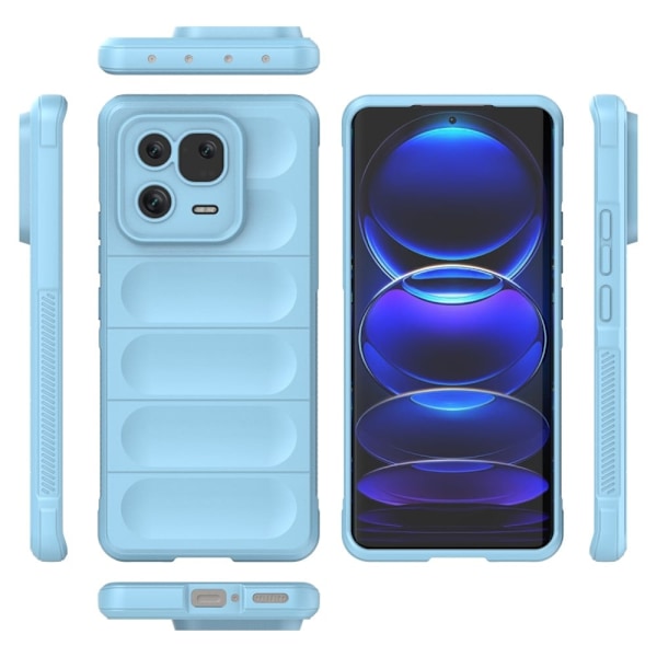 Mjukt greppformat Xiaomi 13 Pro skal - Silver/Grå Silvergrå
