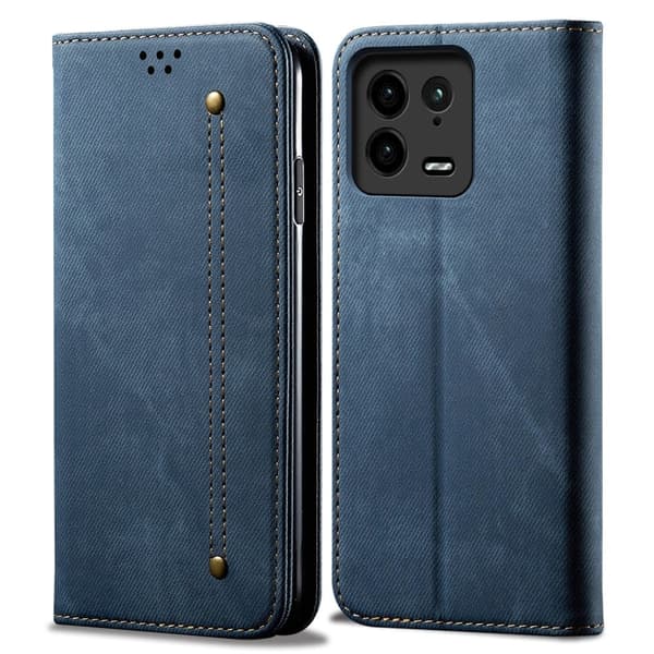 Jeans Xiaomi 13 Pro Flip Etui - Blå Blue