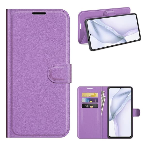 Classic Huawei P50 Flippetui - Lilla Purple