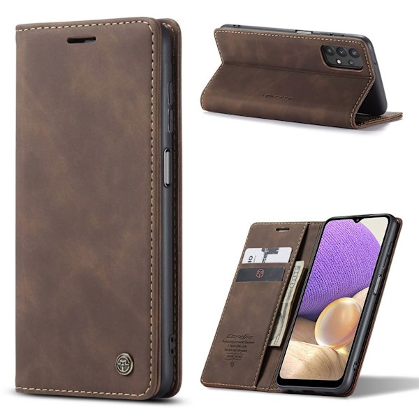 CaseMe Samsung Galaxy A32 5G Vintage Etui - Kaffe Brown