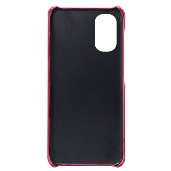 Motorola Moto E32 skal med korthållare - Rosa Rosa