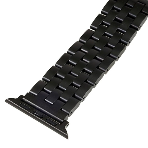 Klockarmband i rostfritt stål med 5 pärlor för Apple Watch Series 8 (41mm) - Svart Svart