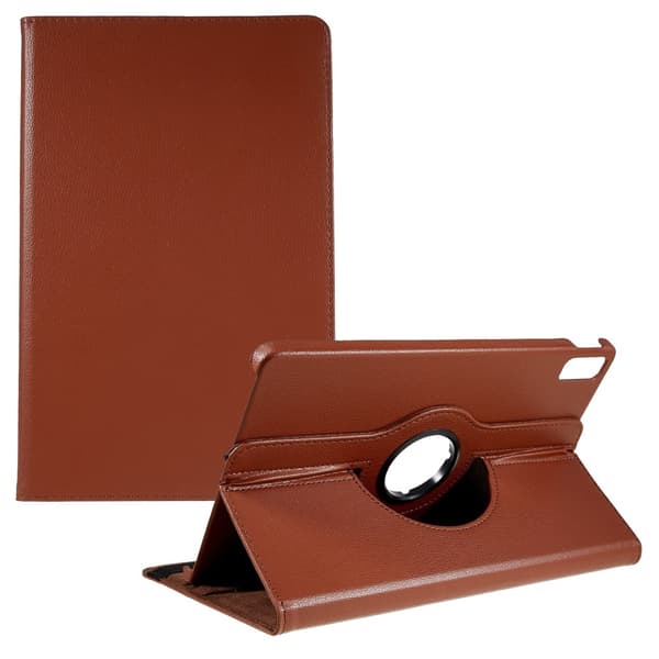 Lenovo Tab P11 (2. generation) flipomslag i læder med elastisk bånd - Brun Brown