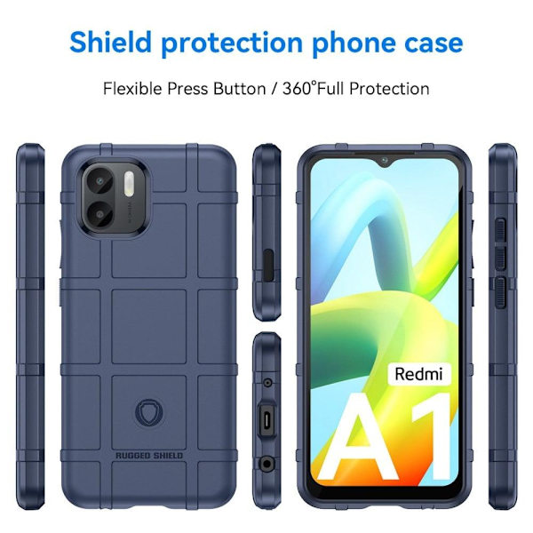 Rugged Shield Xiaomi Redmi A1 skal - Blå Blå