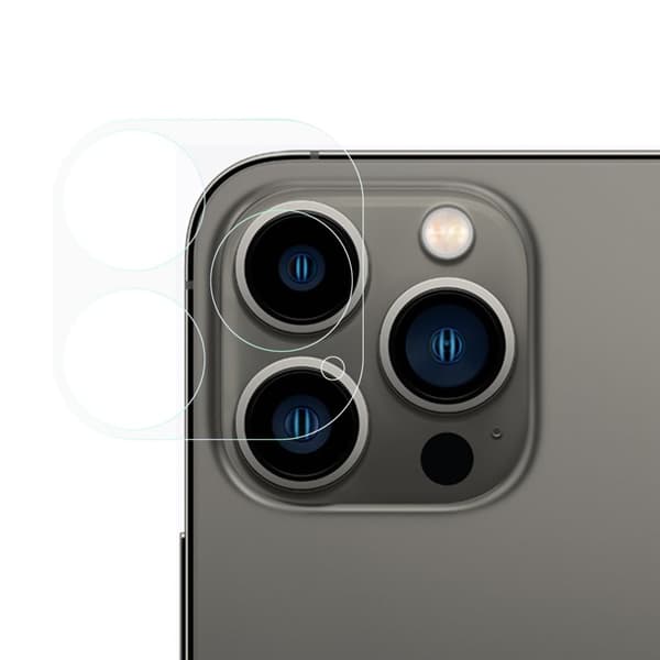 iPhone 13 Pro Max / 13 Pro HD kameralinsskydd av härdat glas Transparent