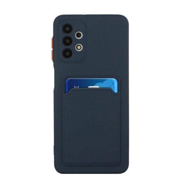 Card Holder Cover til Samsung Galaxy A72 5g - Mørkeblå Blue