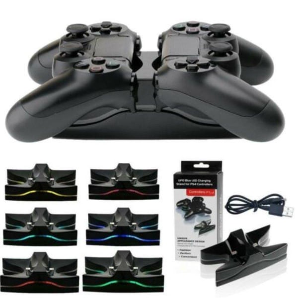 Sony PlayStation 4 - PS4 controller USB LED opladningsstation Black