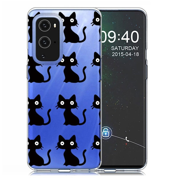 Deco OnePlus 9 Pro etui - sorte katte Black
