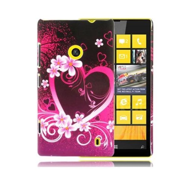 Valentine (Violetti Sydän) Nokia Lumia 520 Suojakuori Multicolor