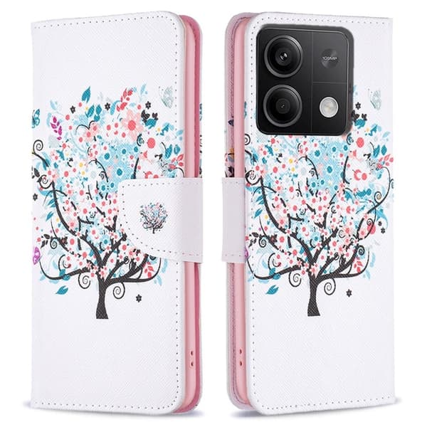 Wonderland Xiaomi Redmi Note 13 5G  flip-etui - Blomstertre Pink