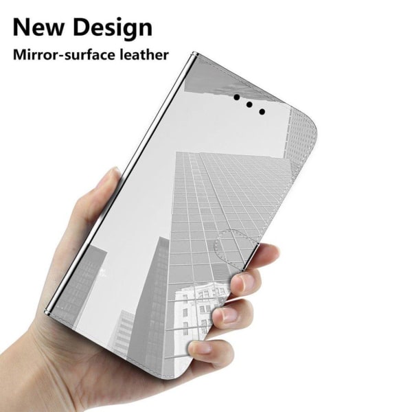 Mirror Samsung Galaxy A52 5G flip case - Hopea Silver grey