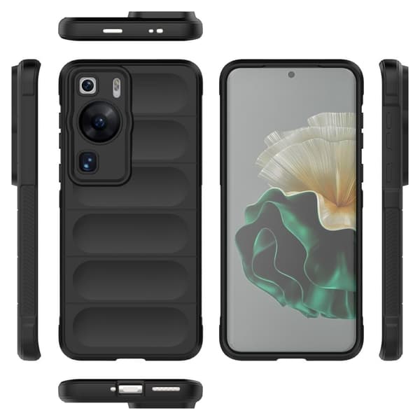 Blødt grebsformet cover til Huawei P60 - Sølv/Grå Silver grey