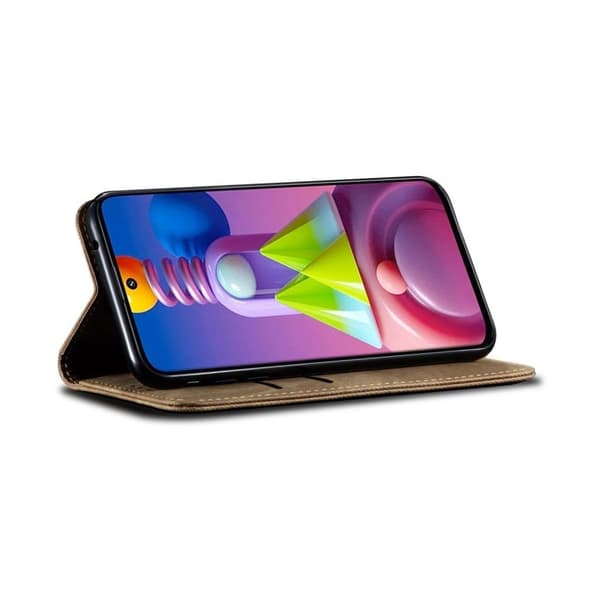 Jeans Samsung Galaxy M51 flip etui - kaffe Brown