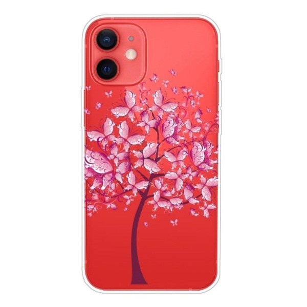 Deco iPhone 13 Mini skal - Rosa Blommor Rosa