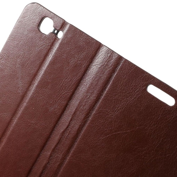 Mankell Huawei Ascend G7 Læder Flip Etui - Brun Brown