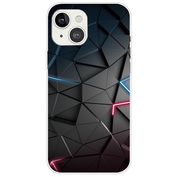 Deco iPhone 14 Plus skal - Svart Triangel Svart