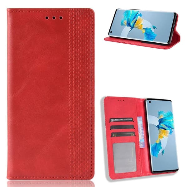 Bofink Vintage Huawei Mate 40 nahkakotelo - Punainen Red