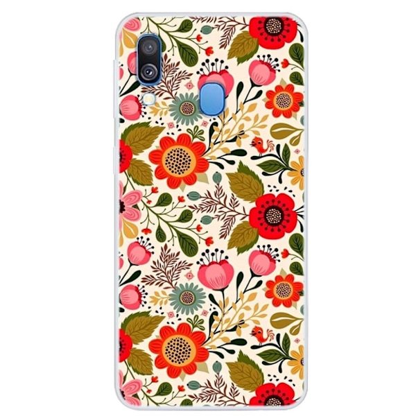 Deco Samsung Galaxy A40 kuoret - Kauniit Kukat Multicolor