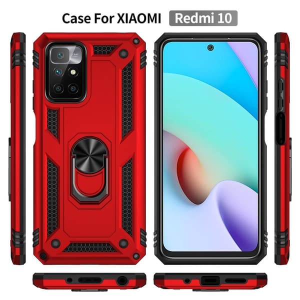 Bofink Combat Xiaomi Redmi 10 Etui - Rød Red