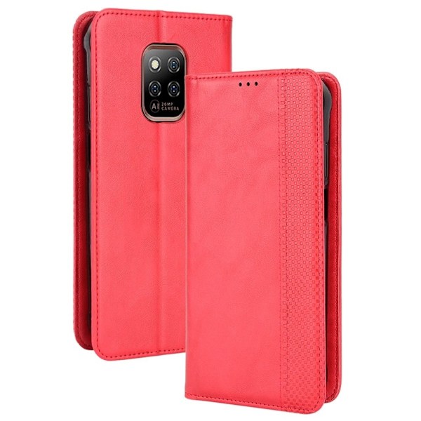 Bofink Vintage Ulefone Power Armor 14 / Ulefone Power Armor 14 Pro nahkakotelo - Punainen Red