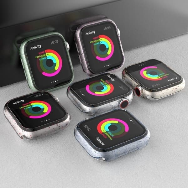 Apple Watch Series 3/2/1 42mm glitterram - Röd Röd