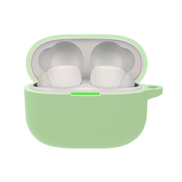 Sony LinkBuds S silikonfodral med karbinhake - Ljusgrön Grön