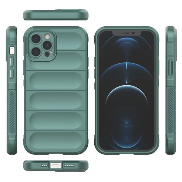 Deksel med mykt grep for iPhone 12 Pro - Grønn Green