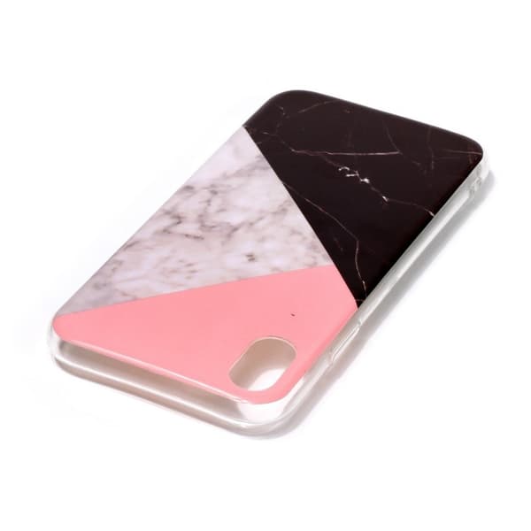 Etui med mønsterprint til iPhone Xs Max - Splicing Marble Multicolor