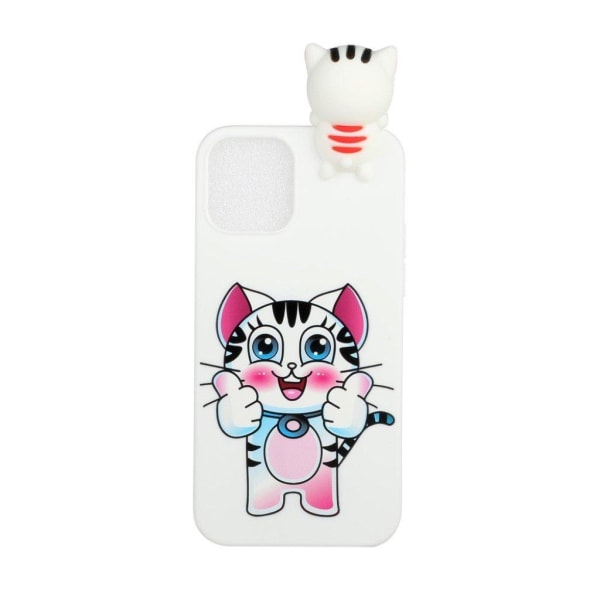 Cute 3D iPhone 12 Pro Max kotelot - Kissa White