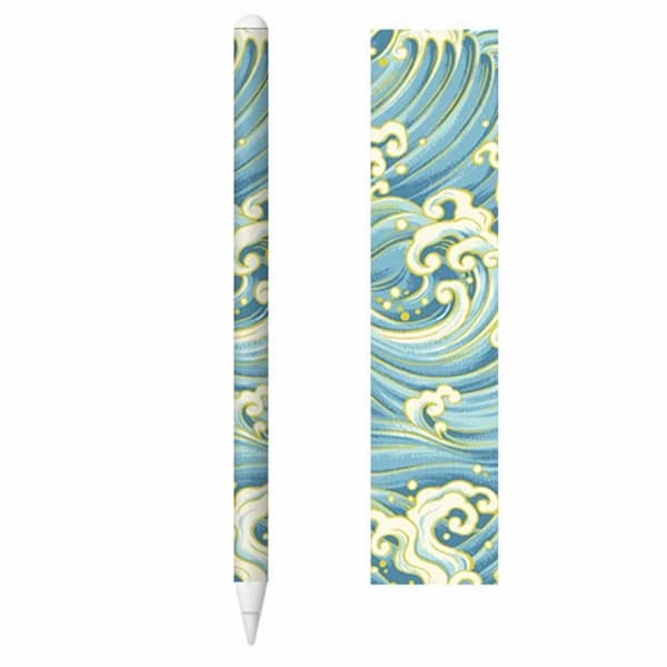 Apple Pencil 2 cool tarra - Siisti Nihonga Aalto Green