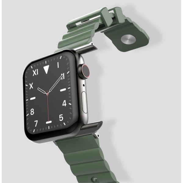 Apple Watch Series 5 / 4 44mm coolt klockarmband i silikon - Grön Grön