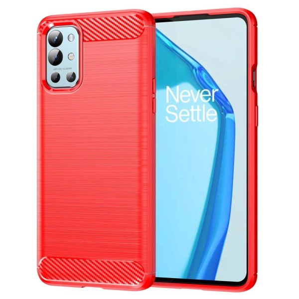 Carbon Flex Etui OnePlus 9R - Rød Red