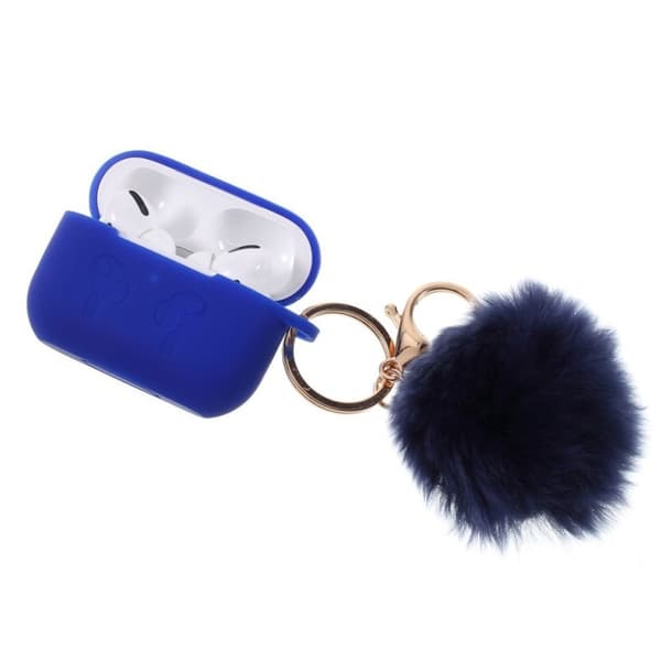 AirPods Pro silikone Hårbold pynt etui - Marineblå Blue