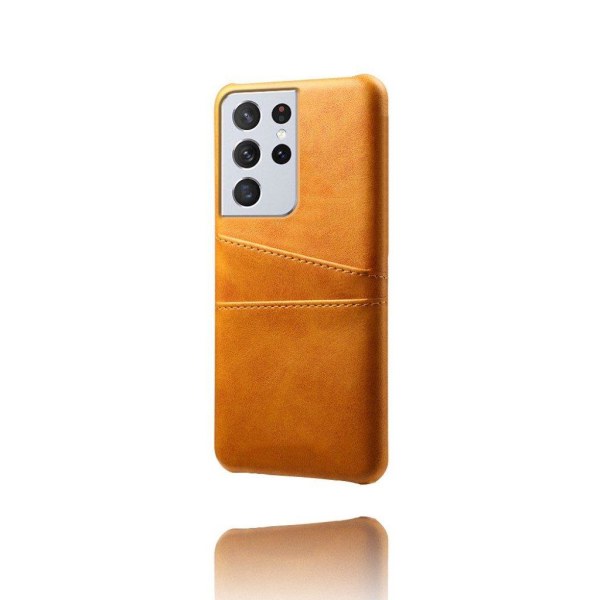 Dual Card Etui Samsung Galaxy S21 Ultra - Orange Orange