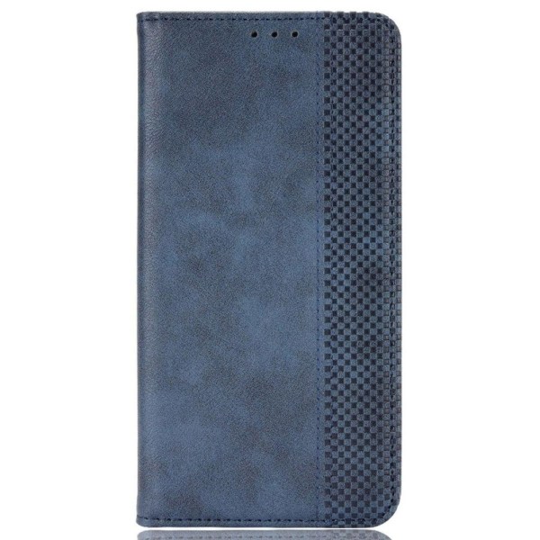 Bofink Vintage Ulefone Armor X10 / X10 Pro Nahkakotelo - Sininen Blue