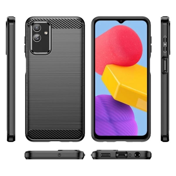 Carbon Flex Suojakotelo Samsung Galaxy M13 5g - Musta Black