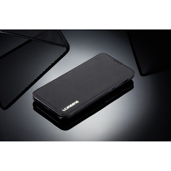 LC.IMEEKE Huawei P30 Lite retro læderetui - Sort Black