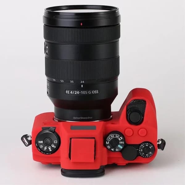Sony A9 II silikondeksel - Rød Red