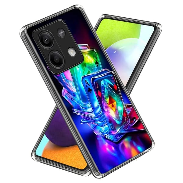 Vibe Xiaomi Redmi Note 13 4G -kansi - Värikkäät Pelikortit Multicolor