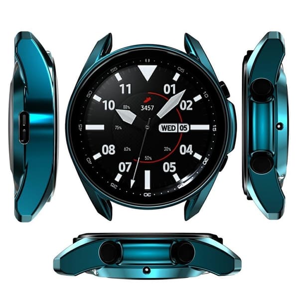 Samsung Galaxy Watch 3 (41mm) hållbar electroplated bumper - blå Blå