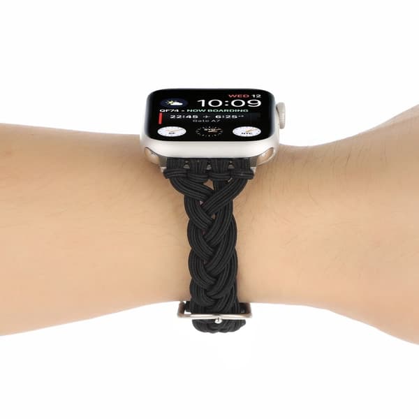 Apple Watch Series 8 (41mm) joustava punosranneke - Musta Black